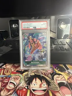 PSA 10 Bartolomeo (CS 2023 Event Pack) P-029 One Piece Championship Promo - Image 1