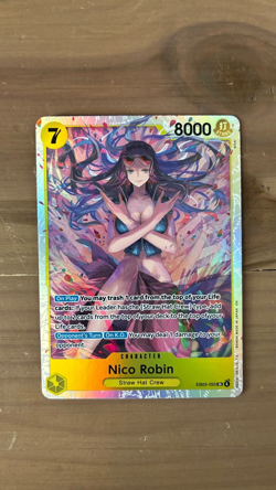 Bandai Nico Robin EB03 SR Full Art Holo 8000 Power One Piece Card EB03-055 - Image 1
