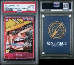 2023 ONE PIECE PREM CARD COLL -ONE PIECE FILM RED- #002 USOPP PSA 10 - Image 3