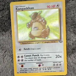 Pokemon TCG Kangaskhan Holo Rare 90HP 5/64 Jungle English Vintage Card - Image 1