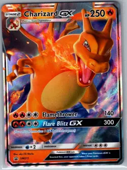 Charizard GX SM211 SM Promos - Pokemon Card - NM - Image 1