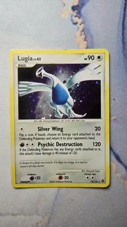 Pokemon Lugia TCG Holo Rare Card 14/132 Secret Wonders 2007 LP - Image 1