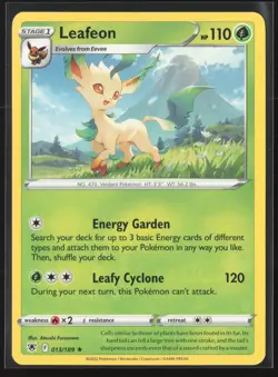 Leafeon Rare SWSH10: Astral Radiance 013/189 NM Pokemon Card - Image 1