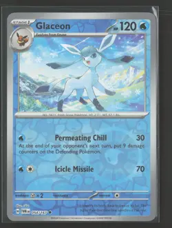 Glaceon Uncommon SV06: Twilight Masquerade 054/167 NM Pokemon Card Reverse Holo - Image 1