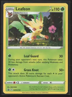 Leafeon Promo SWSH: Sword & Shield Promo Cards SWSH191 NM Pokemon Card Holo - Image 1
