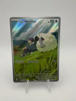 Pokemon TCG Hop's Wooloo 170/159 Journey Together Illustration Rare NM Card - Image 1