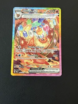 Pokemon TCG Flareon EX Prismatic Evolutions Card 146/131 Sir Illustration Rare - Image 1