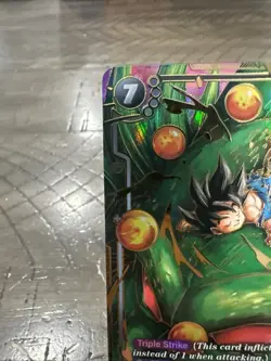 Dragon Ball Super Bandai Son Goku GT SCR Foil Battle Card FB07-122 Triple Strike - Image 3
