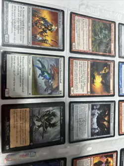 38 Card Magic The Gathering Lot In Binder Sheets - Image 3
