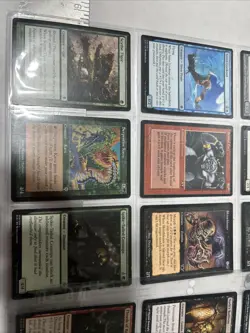 38 Card Magic The Gathering Lot In Binder Sheets - Image 4