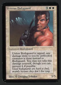 ***Alpha Veteran Bodyguard*** MTG Alpha Magic Kid Icarus - Image 1