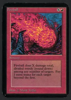 ***Alpha Fireball*** MTG Alpha Magic Kid Icarus - Image 1