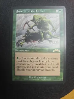 Survival of the Fittest Exodus Rare MTG Reserved List LP Magic Card 129/143 - Image 1