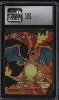 2000 Pokemon Topps Charizard Series 2 - PC3 CLEAR CARD CGC 10 - Image 2