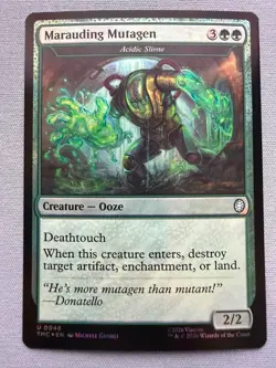 Marauding Mutagen (Surge Foil) NM - Teenage Mutant Ninja Turtles MTG TMNT #48 - Image 1