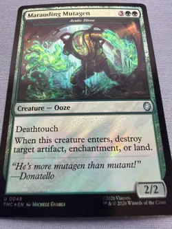 Marauding Mutagen (Surge Foil) NM - Teenage Mutant Ninja Turtles MTG TMNT #48 - Image 3