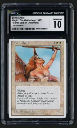 ***CGC 10 Serra Angel*** MTG Alternate 4th Edition Magic Kid Icarus - Image 1