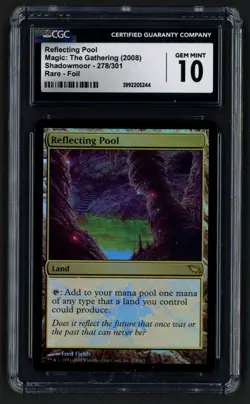 ***CGC 10 FOIL Reflecting Pool*** MTG Shadowmoor Magic Kid Icarus - Image 1