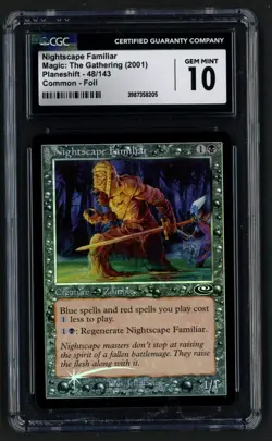 ***CGC 10 FOIL Nightscape Familiar*** MTG Planeshift Magic Kid Icarus - Image 1