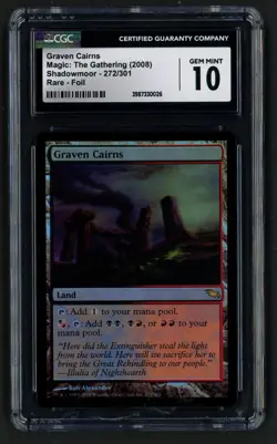 ***CGC 10 FOIL Graven Cairns*** MTG Shadowmoor Magic Kid Icarus - Image 1