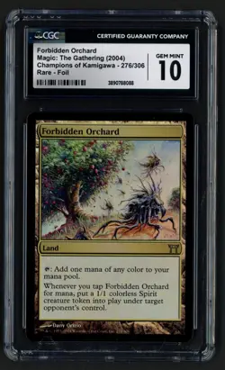 ***CGC 10 FOIL Forbidden Orchard*** MTG Champions of Kamigawa Magic Kid Icarus - Image 1