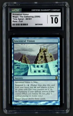 ***CGC 10 FOIL Ancestral Visions*** MTG Time Spiral Magic Kid Icarus - Image 1