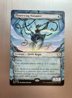 Flitterwing Nuisance - 304 - MTG: Lorwyn Eclipsed - Fable Frame - Showcase - Image 1