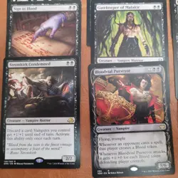 Reserved List Shauku, Endbringer VAMPIRES Pure Black Tribal Commander Deck MTG ! - Image 5