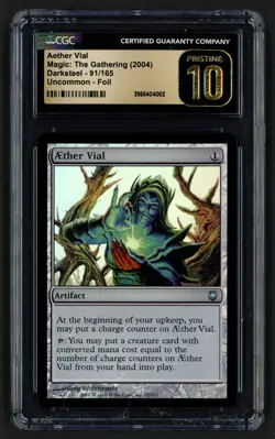 ***CGC Pristine 10 FOIL Aether Vial*** MTG Darksteel Magic Kid Icarus - Image 1