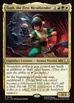 x1 Toph, the First Metalbender - Foil R MTG Avatar: The Last Airbender M/NM, Eng - Image 1