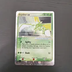 Pokemon Scyther ex 102/109 EX Ruby & Sapphire Ultra Rare Holo 80 HP Basic Card - Image 1