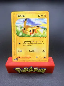 Pikachu 124/165 Pokemon 2002 Expedition e-Card Series Near Mint NM Card - Image 1