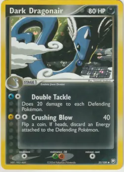 2004 Pokemon Team Rocket Returns Dark Dragonair [Reverse Holo] 32/109 - Image 1