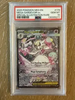 2025 POKEMON MEG EN-MEGA EVOLUTION #178 MEGA GARDEVOIR EX PSA 10 - Image 1