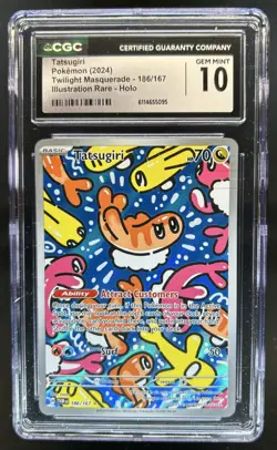 2024 Pokemon Twilight Masquerade Tatsugiri #186/167 CGC 10 - Image 1