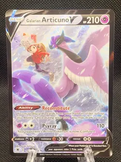 Pokemon TCG Galarian Articuno V TG16/TG30 Astral Radiance Ultra Rare Full Art H… - Image 1