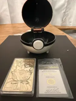 Pokemon Togepi Burger King 23k Gold Plated Trading Card 1999 Nintendo w/Case #Z - Image 3