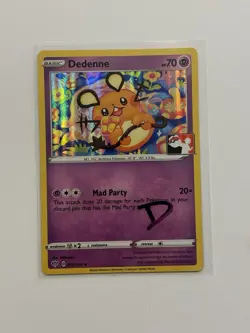 Dedenne 078/189 Pokemon Prize Pack Variant Darkness Ablaze Line Holo NM D* - Image 1