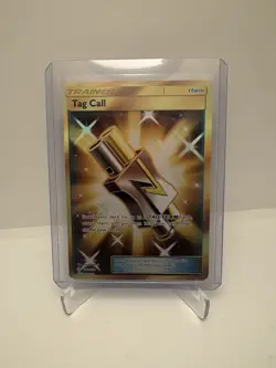 Pokemon TCG Tag Call Sun & Moon Cosmic Eclipse Holo Card 270/236 Secret Rare LP - Image 1