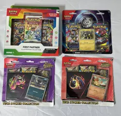 Pokemon TCG Lot of 4 Items as Pictured 1st Partner Ascended Hero’s & More New - Image 1