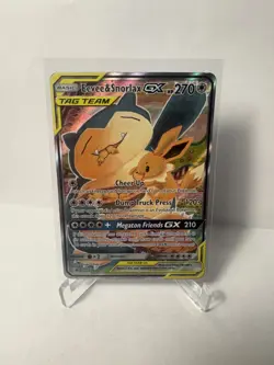 EEVEE & SNORLAX GX SM169 PROMO SM BLACK STAR PROMOS POKEMON MP - Image 1