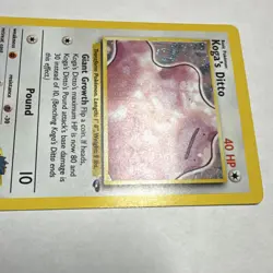 Pokemon TCG Koga's Ditto 10/132 Gym Challenge Holo Rare 40 HP 2000 - Image 2