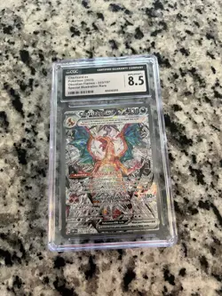 CGC 8.5 Pokemon Charizard ex 223/197 Obsidian Flames Special Illustration Rare - Image 1
