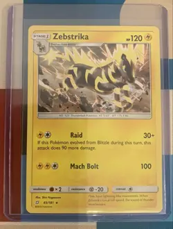 Zebstrika - 45/181 - S&M Team Up - Pokemon - Rare - NM/M - Image 3