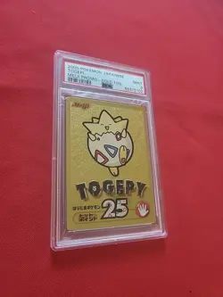 Pokemon: Togepy (Togepi) #25 Meiji Gold Foil Promo Japanese 2000 - PSA 9 Mint - Image 5