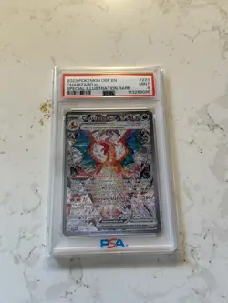 2023 POKEMON OBF EN-OBSIDIAN FLAMES SPECIAL ILLUSTRATION RARE CHARIZARD EX PSA 9 - Image 2