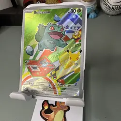 First Partner Illustration Bulbasaur Promo Full Art Holo 037 Pokemon TCG - Image 2