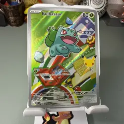 First Partner Illustration Bulbasaur Promo Full Art Holo 037 Pokemon TCG - Image 3