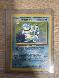Pokemon Base Set Blastoise Holo Rare 2/102 - Image 1