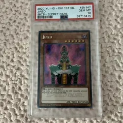 2020 YU-GI-OH! SPEED DUEL: BATTLE CITY BOX 1ST ED-SECRET RARE JINZO PSA 10 - Image 1
